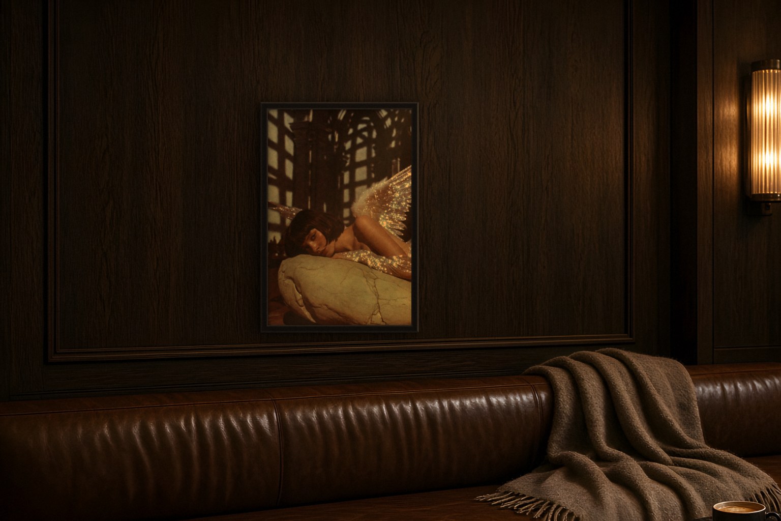 vitrea in room, thick black frame